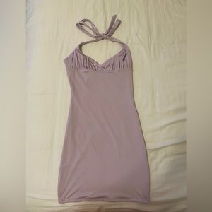 White Fox Boutique Midnight Rush Mini Halter Dress 💜